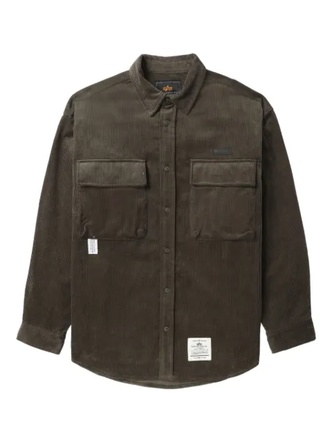 Alpha Industries corduroy pocket shirt Green AIST1017