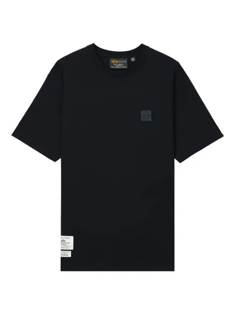 Alpha Industries logo-detail crew-neck T-shirt Black AITE0028