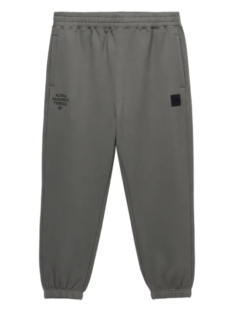 Alpha Industries embroidered-logo cuffed track pants Green AIPT1152