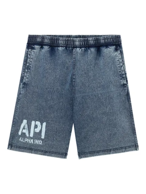 Alpha Industries denim shorts Blue AISP0050