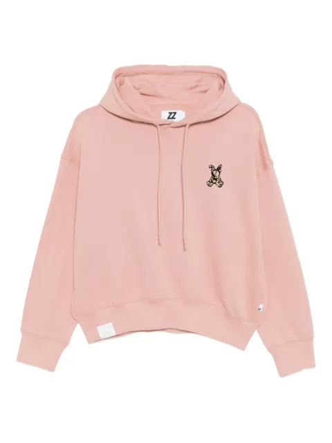 izzue logo-embroidered hoodie Pink IZXSWW00457X
