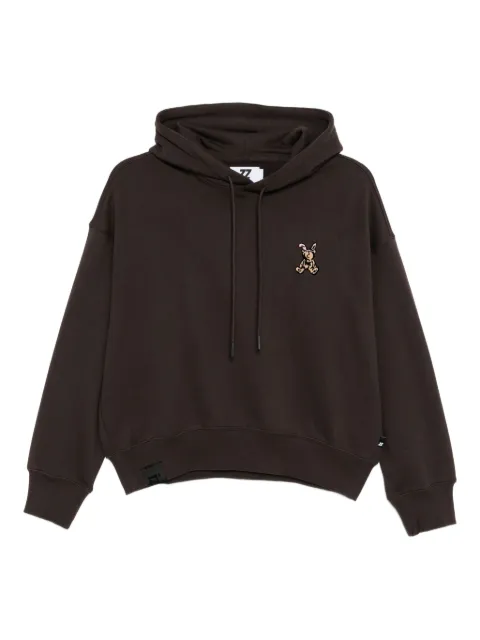 izzue logo-embroidered hoodie Brown IZXSWW00457X