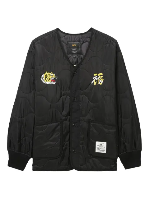 Alpha Industries quilted bomber jacket Black AIJK1109