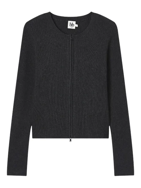 b+ab ribbed zip-front cardigan Grey 5F314AS