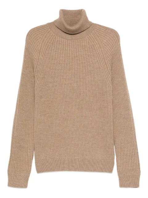 Zanone ribbed turtleneck sweater Neutrals 810225ZM284