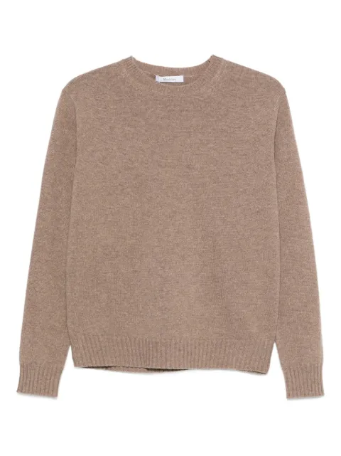 Max Mara round-neck cashmere sweater Brown 2521366012600