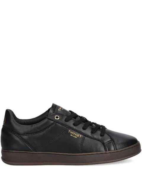 TWINSET logo-print sneakers Black 252TGT024