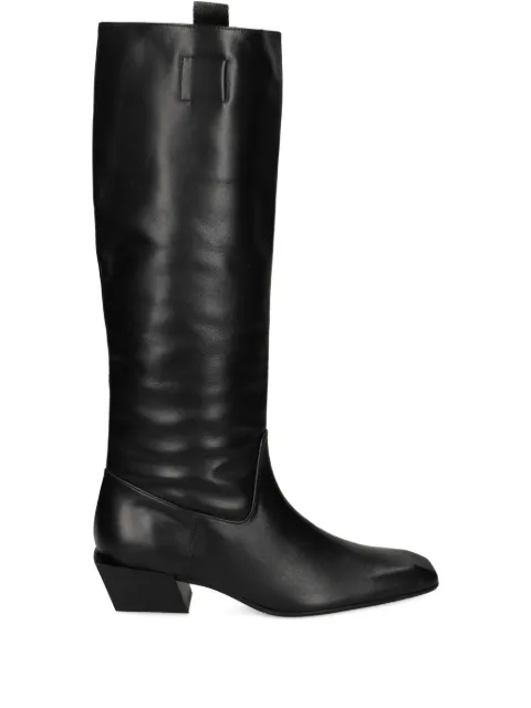 Ras knee-high square-toe boots Black 8263