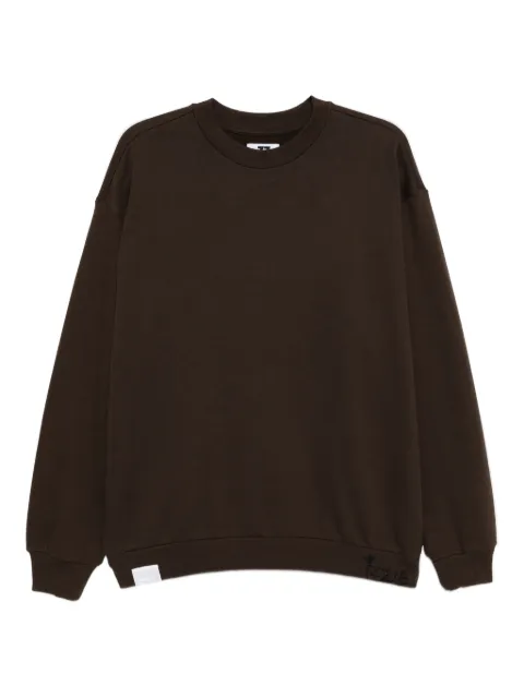 izzue logo-embroidered sweatshirt Brown IZXSWM00168X