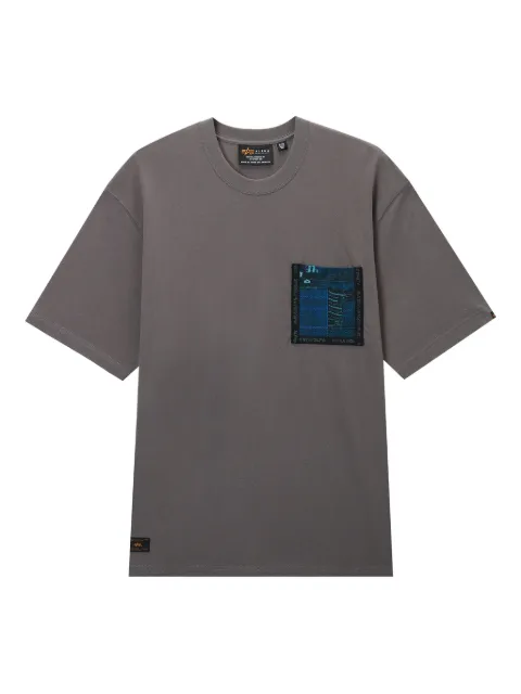 Alpha Industries pocket-detail cotton T-shirt Grey AITE0055