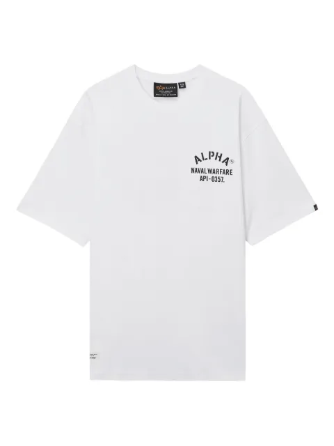 Alpha Industries graphic print T-shirt White AITE0036