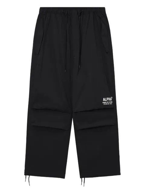Alpha Industries layered drawstring trousers Black AIPT0022