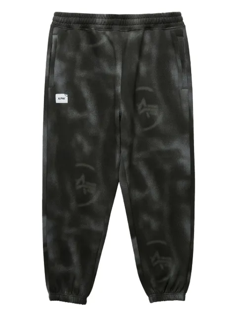 Alpha Industries tie-dye logo track pants Grey AIPT1153