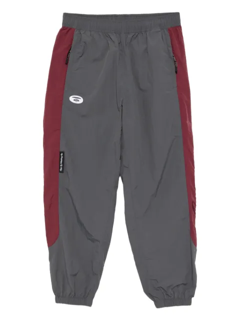 AAPE BY *A BATHING APE® logo-embroidered trousers Grey APTC639XXP