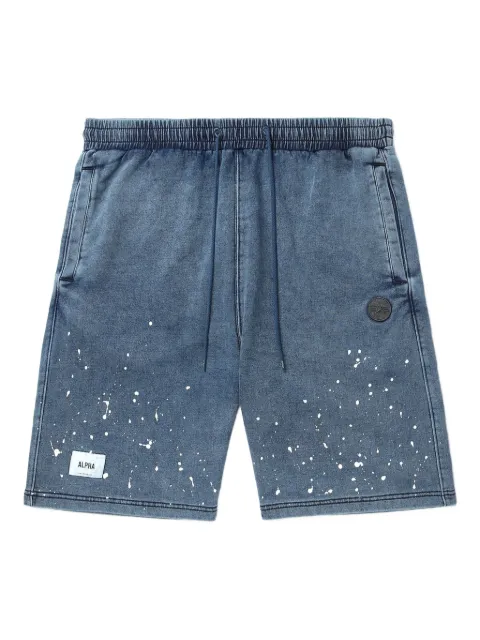 Alpha Industries denim shorts Blue AISP1074