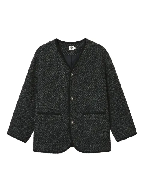 b+ab bouclé buttoned jacket Grey 5F166AS