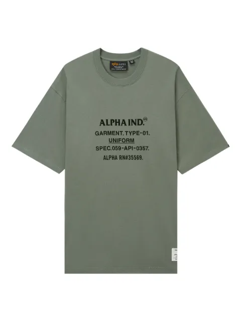 Alpha Industries graphic-print T-shirt Green AITE0030