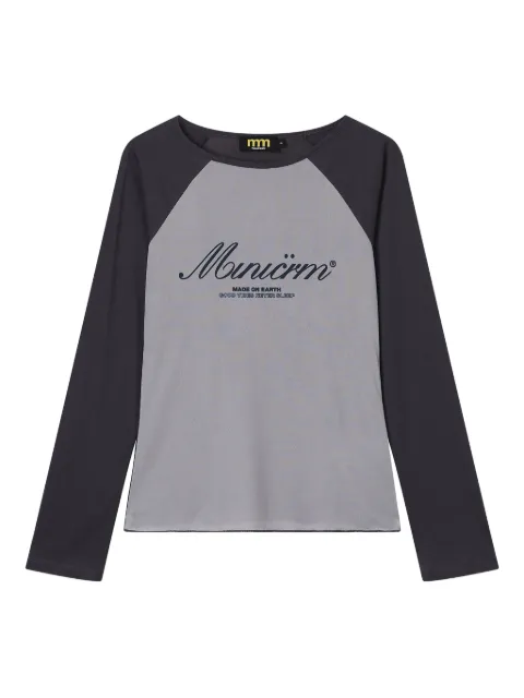 Mini Cream raglan-sleeve T-shirt Grey 5FM604A