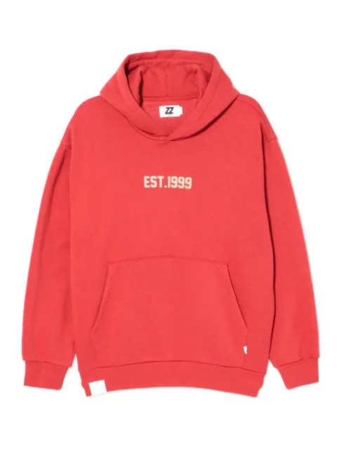 izzue logo-embroidered hoodie Red IZXSWM00174X