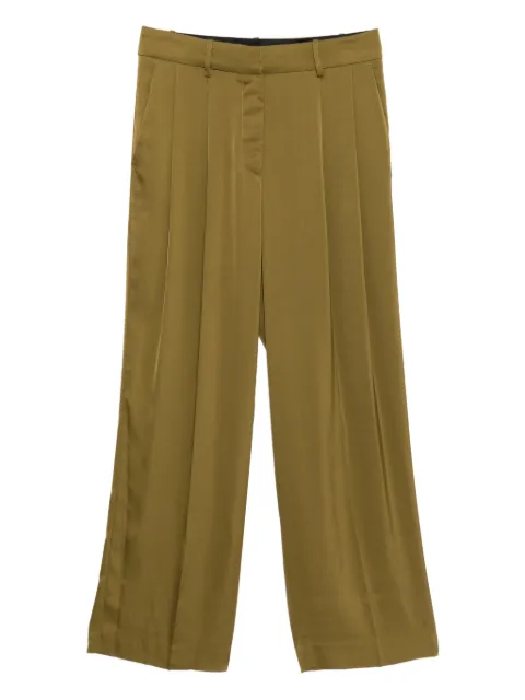 Michael Kors satin wide-leg trousers Green MT530VRAYJ
