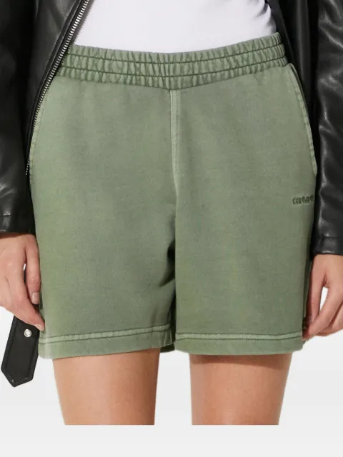 Carhartt WIP Duster Script embroidered track shorts Green I033055
