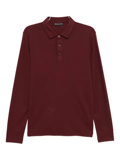 Michael Kors logo-embroidered polo shirt Red CF150CFC93