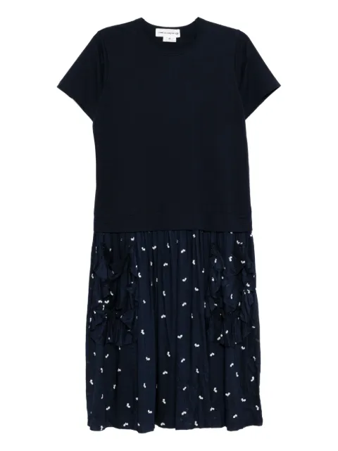 Comme Des Garçons Girl ruffled-pocket dress Blue NPO006051
