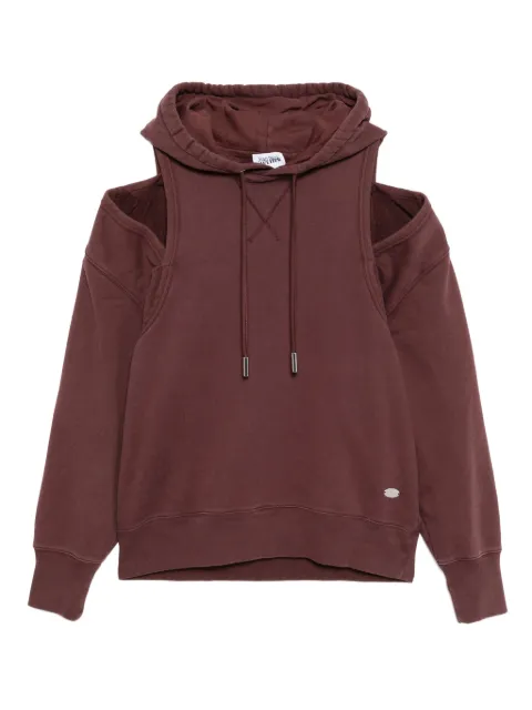 Jean Paul Gaultier cut-out hoodie Red 2504WTO361J018