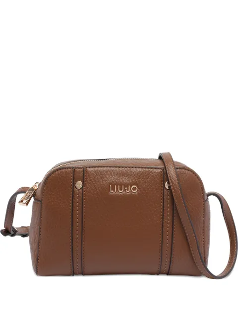 LIU JO logo-plaque shoulder bag Brown AF5080E002709032