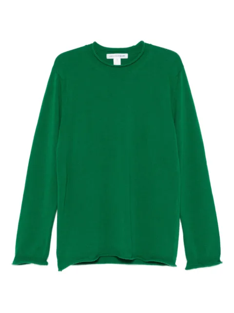 Comme Des Garçons Shirt round-neck wool sweater Green FPN007