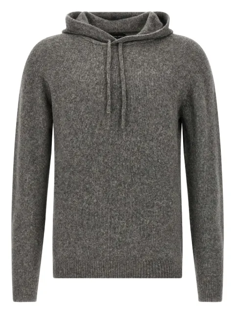 Roberto Collina knitted hoodie Grey 253M40007M4018