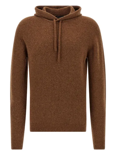 Roberto Collina hooded cuffed-sleeve sweater Brown 253M40007M4007