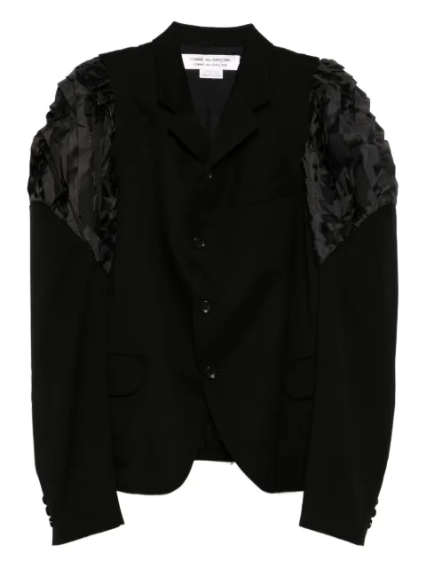Comme Des Garçons Comme Des Garçons ruffled-sleeve blazer Black DRPJ001051