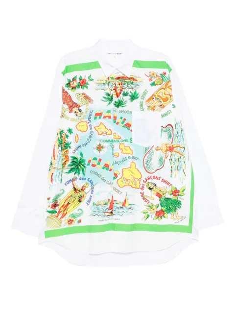 Comme Des Garçons Shirt graphic-print shirt White FPB060051