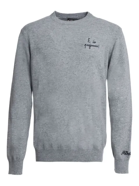 MC2 Saint Barth Heron embroidered sweatshirt Grey HER002403430I