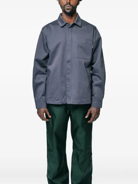 GR10K chest-pocket shirt jacket Grey CG021221DS0909