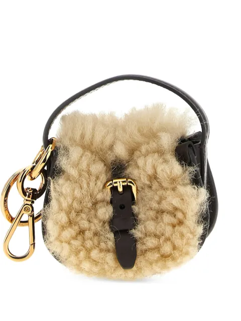 ETRO leather bag charm Brown WP2I0037