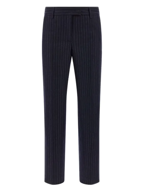 Alberto Biani Franca pinstripe wool trousers Purple CC891W0114180