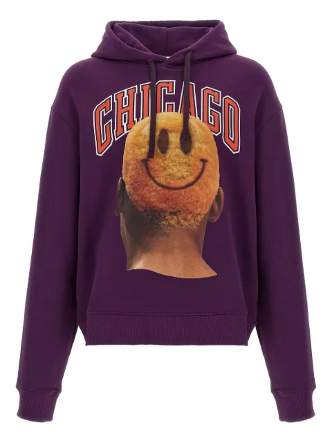 Ih Nom Uh Nit Chicago - Smile printed hoodie Purple NUS22266046