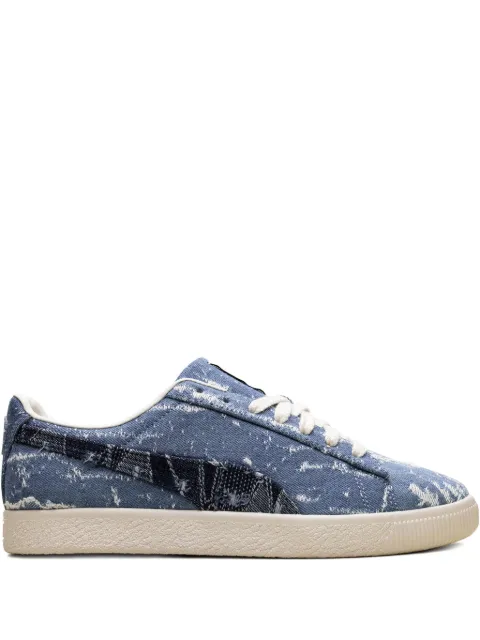 PUMA Clyde "Faded Denim/Frosted Ivory" sneakers Blue 399655