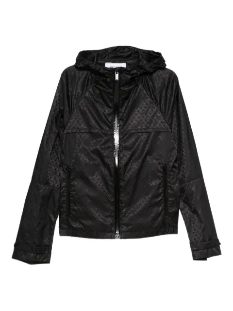 Alexander McQueen zip-up hooded jacket Black 843499QRACA