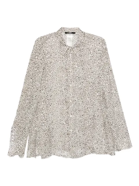 SAPIO dotted-print shirt White FW25N16L