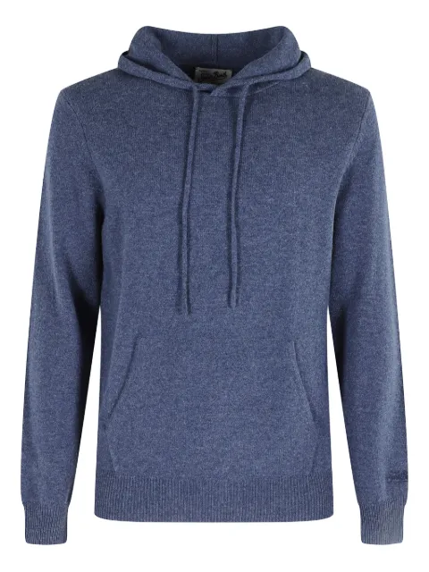MC2 Saint Barth knitted hoodie Blue MAHONY097