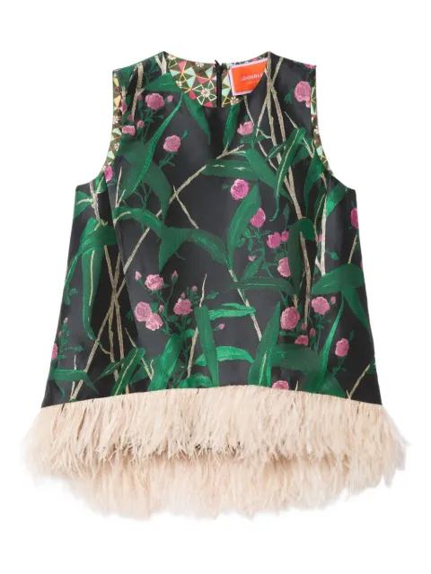 La DoubleJ bamboo-print top Black TOP0013JCQ119BMB02BL01