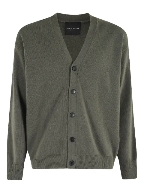 Roberto Collina buttoned cardigan Green 253M37110097