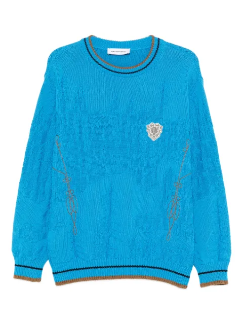 Kiko Kostadinov Fitz embroidered sweater Blue KKAW25KN0394