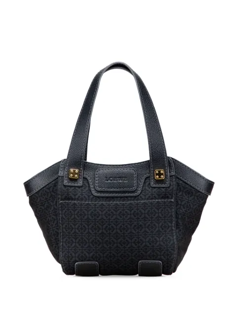 Loewe Pre-Owned 2007 Anagram Canvas tote bag Black BGBQHI0ZR529BK1M