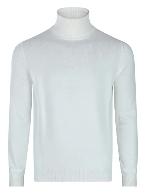 Malo turtleneck ribbed sweater White UXC206F1K02C2720