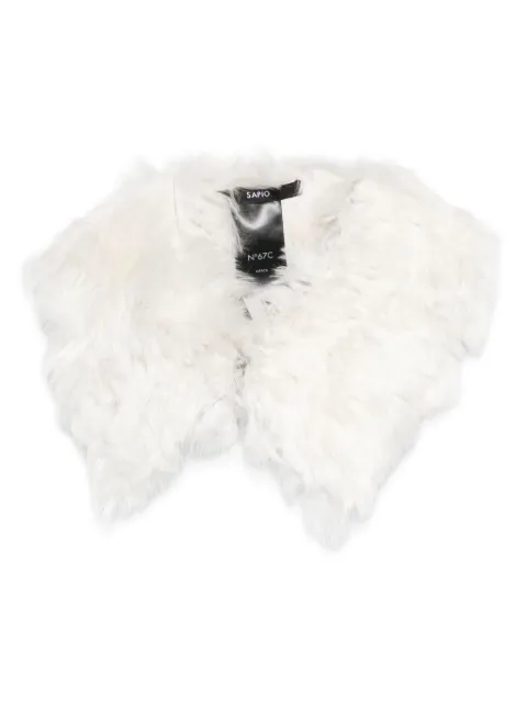 SAPIO detachable brushed collar White FW25N67