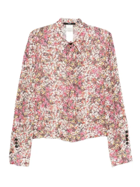 SAPIO floral-print long-sleeve shirt Pink FW25N37